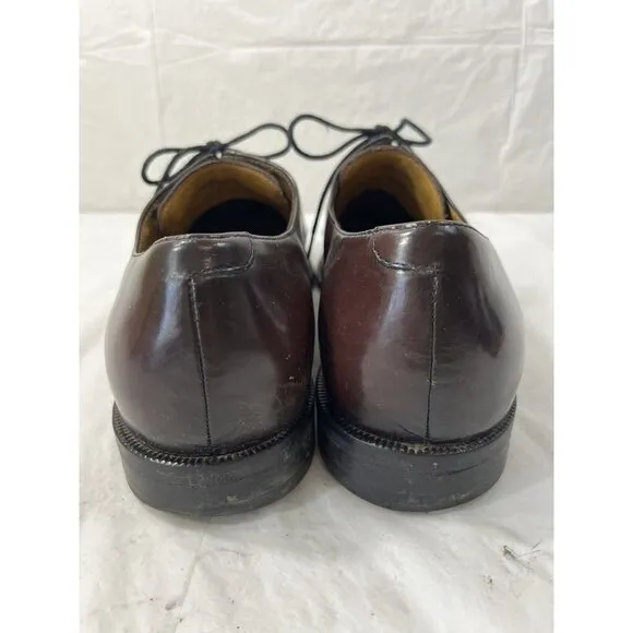Cole Haan Men's NikeAir Split-Toe Derby Mahogany Leather Dress Shoes Size 11 M