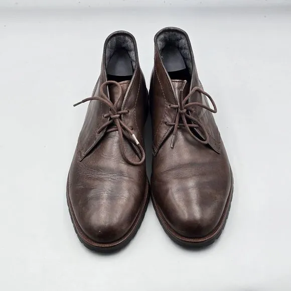 Cole Haan Mens Size 10 M VGC Signature Grand OS Brown Leather Chukka Dress Shoes