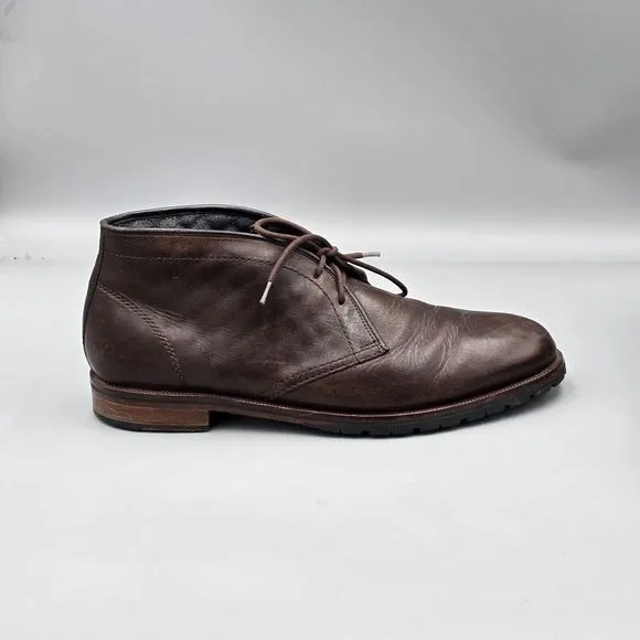 Cole Haan Mens Size 10 M VGC Signature Grand OS Brown Leather Chukka Dress Shoes