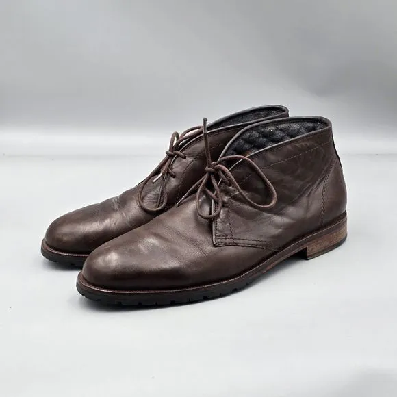 Cole Haan Mens Size 10 M VGC Signature Grand OS Brown Leather Chukka Dress Shoes