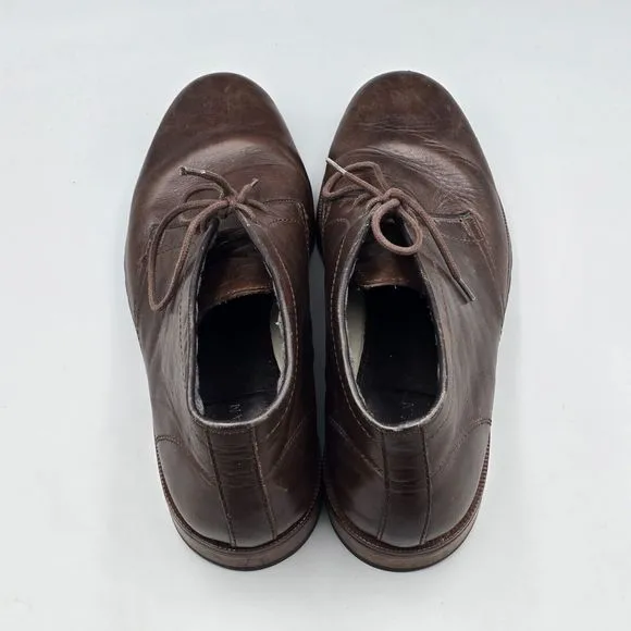 Cole Haan Mens Size 10 M VGC Signature Grand OS Brown Leather Chukka Dress Shoes