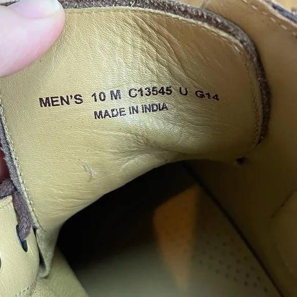 Cole Haan Mens size 10M brown lace up boots