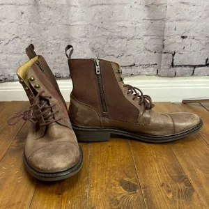 Cole Haan Mens size 10M brown lace up boots