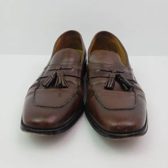 Cole Haan Mens Size 9.5 Brown NikeAir Tassel Slip On Formal Dress Loafer Shoes