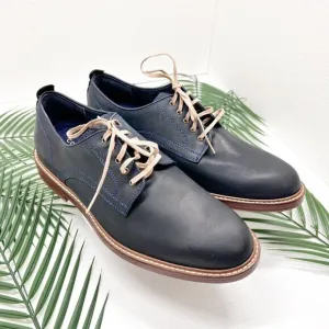 Cole Haan Men's Tyler Grand Plain-Toe Derby Dress Shoes In Marine Blue Size 9.5M