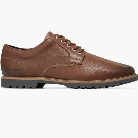 Cole Haan Midland Plain Toe Lug Sole Derby (Men) Brand New, Size 12 Brown
