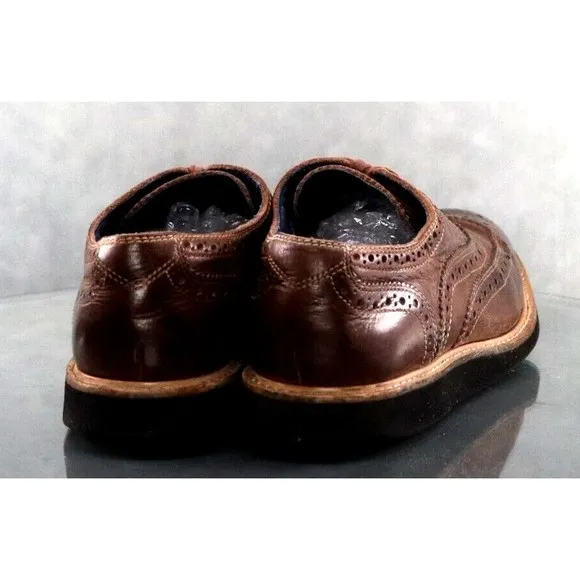 Cole Haan Morris Medallion Men's Wingtip Dress Shoes Size 8.5 Brown C11824