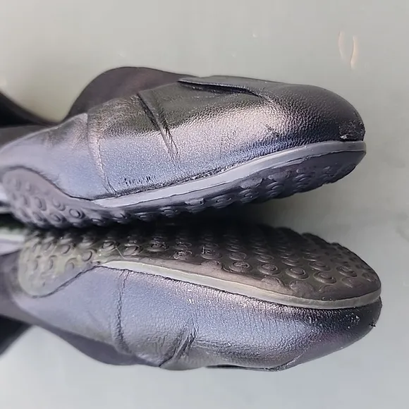 Cole Haan Nike Air Black Leather Ballet Flats Size 10 B