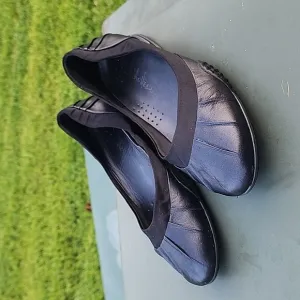 Cole Haan Nike Air Black Leather Ballet Flats Size 10 B