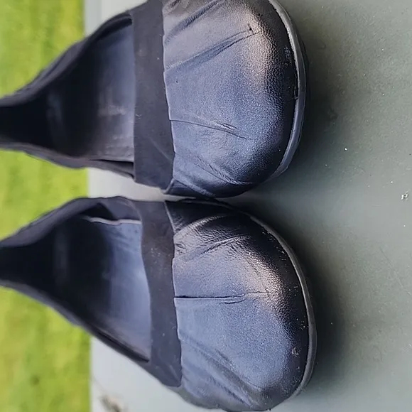 Cole Haan Nike Air Black Leather Ballet Flats Size 10 B