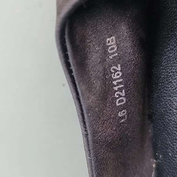 Cole Haan Nike Air Black Leather Ballet Flats Size 10 B