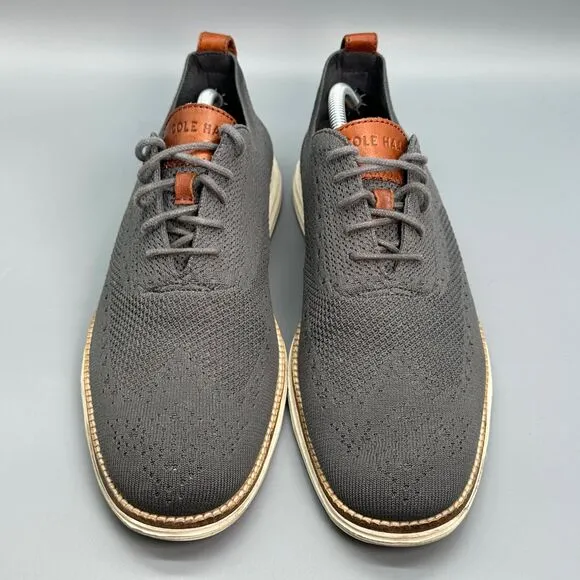 Cole Haan Original Grand Oxford Mens Size 11 Gray Round Toe Dress Shoe Sneakers