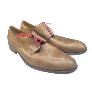Cole Haan Williams Derby Brown Distressed Leather Oxford Shoes Size 13