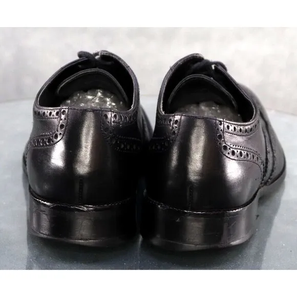 Cole Haan Williams Men's Wingtip Brogue Dress Shoes Size 8 Leather Black C12209