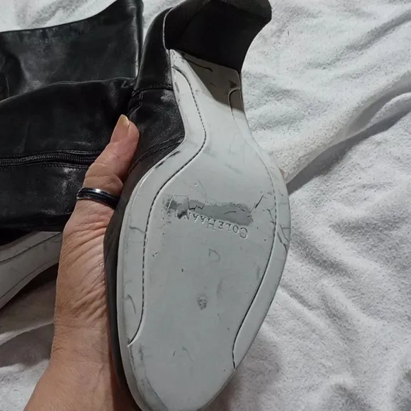 Cole Haan women's boots soft black leather size 6
