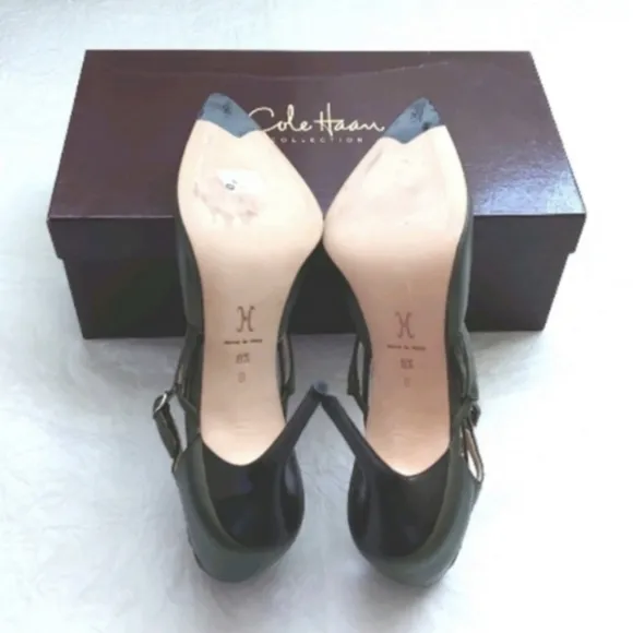 COLE HAAN Women's Patrice Cross Pump Moss Metallic Size 8.5B