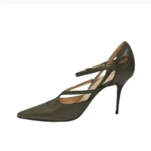 COLE HAAN Women's Patrice Cross Pump Moss Metallic Size 8.5B