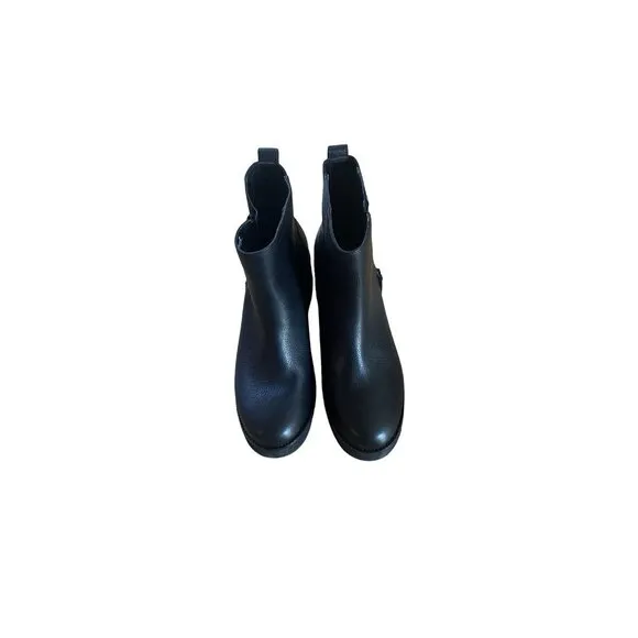 Cole Haan Women's ZEROGRAND City Wedge Ankle Boots Black Side Zip Size 9