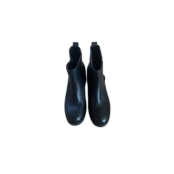 Cole Haan Women's ZEROGRAND City Wedge Ankle Boots Black Side Zip Size 9