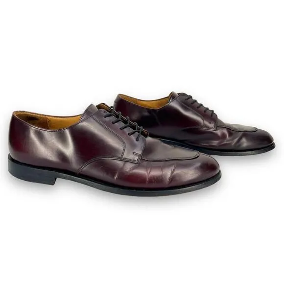 Cole Haan Carter Burgundy Brown Leather Split Toe Derby Oxford CO1525 13D