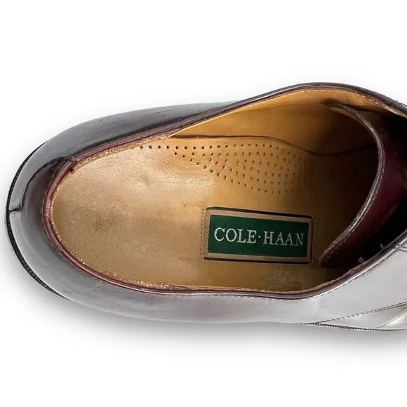 Cole Haan Carter Burgundy Brown Leather Split Toe Derby Oxford CO1525 13D