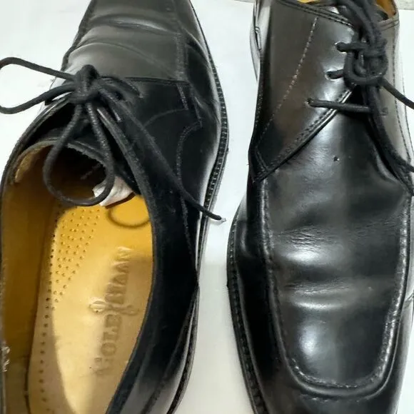 Cole Haan Eaton Apron Toe Derby Oxford Dress Shoes Black
