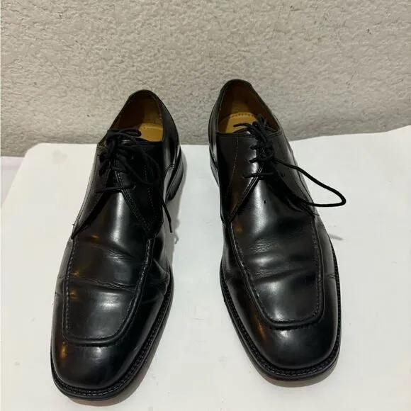 Cole Haan Eaton Apron Toe Derby Oxford Dress Shoes Black