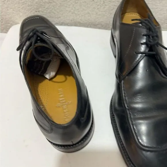 Cole Haan Eaton Apron Toe Derby Oxford Dress Shoes Black