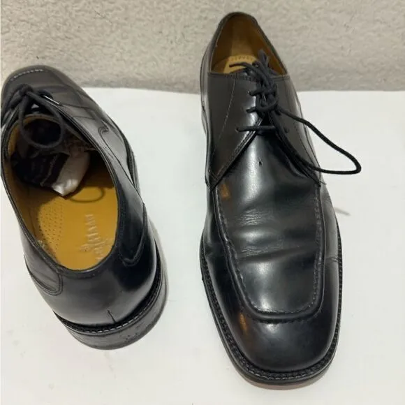 Cole Haan Eaton Apron Toe Derby Oxford Dress Shoes Black