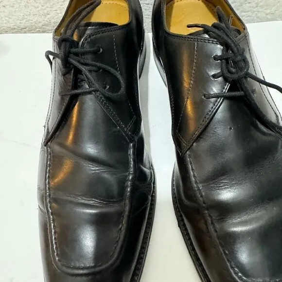 Cole Haan Eaton Apron Toe Derby Oxford Dress Shoes Black