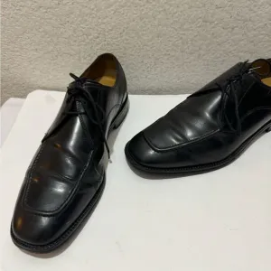 Cole Haan Eaton Apron Toe Derby Oxford Dress Shoes Black