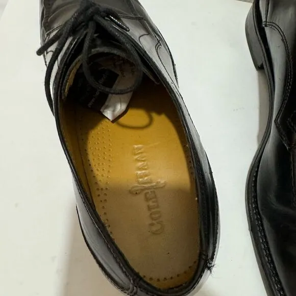Cole Haan Eaton Apron Toe Derby Oxford Dress Shoes Black