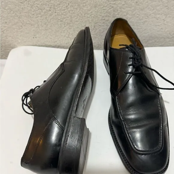 Cole Haan Eaton Apron Toe Derby Oxford Dress Shoes Black