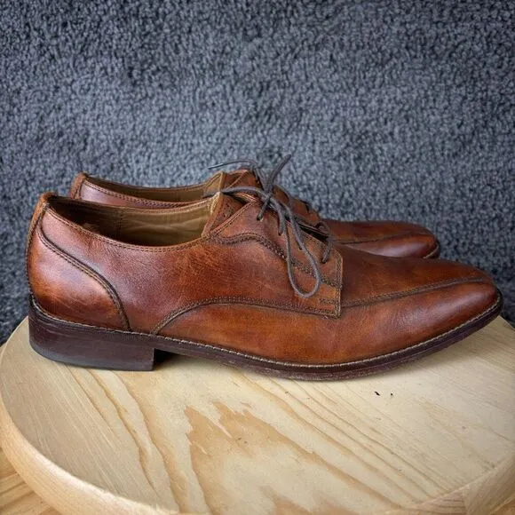 Cole Haan Giraldo II Bike Toe Derby Mens 12 Brown Brogue Oxford Dress Shoe Grand