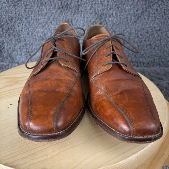 Cole Haan Giraldo II Bike Toe Derby Mens 12 Brown Brogue Oxford Dress Shoe Grand