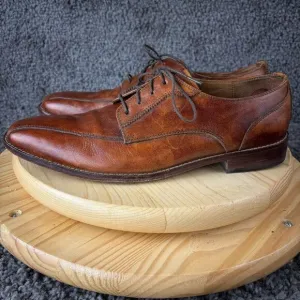 Cole Haan Giraldo II Bike Toe Derby Mens 12 Brown Brogue Oxford Dress Shoe Grand
