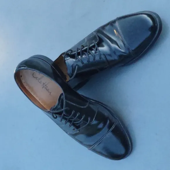 Cole Haan/Vibram® Men’s Caldwell Derby Black Leather Cap Toe Lace Up Oxford