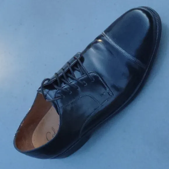 Cole Haan/Vibram® Men’s Caldwell Derby Black Leather Cap Toe Lace Up Oxford