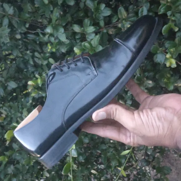 Cole Haan/Vibram® Men’s Caldwell Derby Black Leather Cap Toe Lace Up Oxford