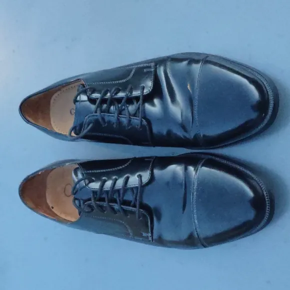 Cole Haan/Vibram® Men’s Caldwell Derby Black Leather Cap Toe Lace Up Oxford