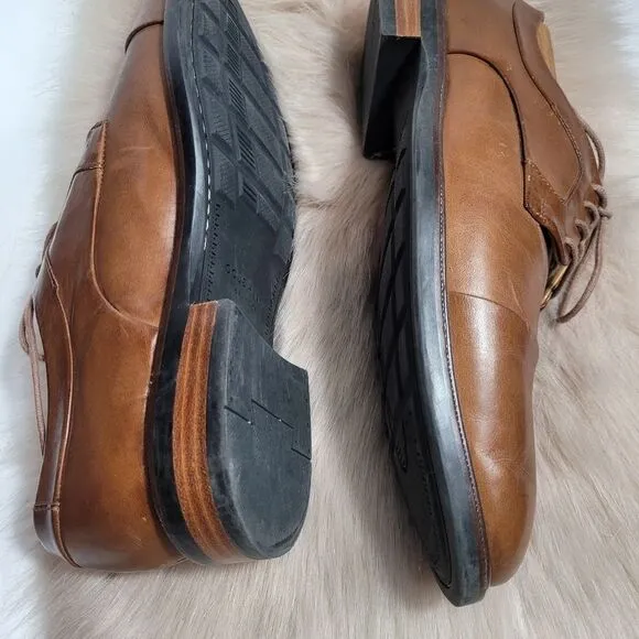 Cole Haan Grand 2.0 Harrison Derby Lace Up Cap Toe British Leather Mens …
