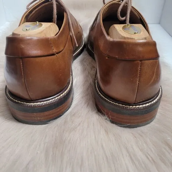 Cole Haan Grand 2.0 Harrison Derby Lace Up Cap Toe British Leather Mens …