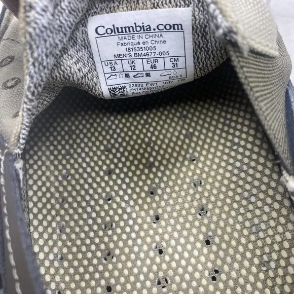 Columbia Bahama Vent PFG BM4677-005 Slip On Boat Shoes Taupe/Beige Mens Size 13
