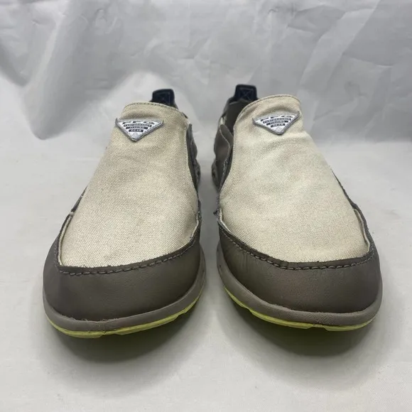 Columbia Bahama Vent PFG BM4677-005 Slip On Boat Shoes Taupe/Beige Mens Size 13