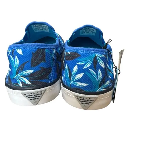 Columbia Men's Slack Tide Slip PFG boat shoes blue macaw ocean blue sz 10.5 NWT