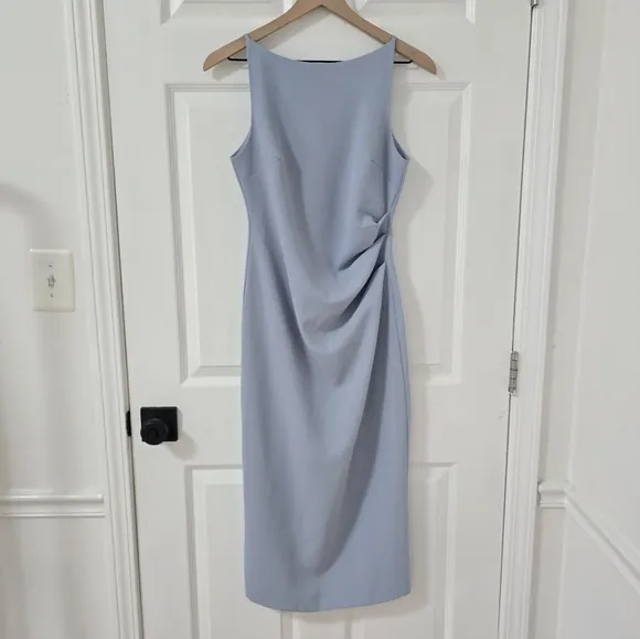 Commense Dusty Blue Sleevless Midi Dress Size S
