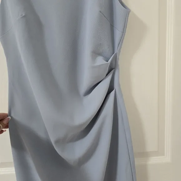 Commense Dusty Blue Sleevless Midi Dress Size S