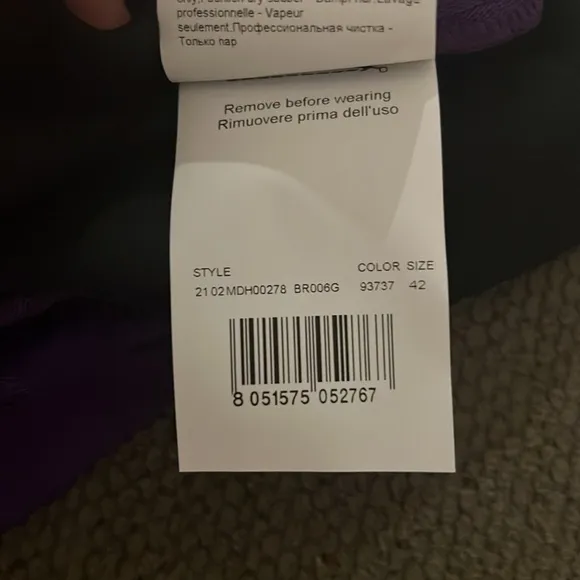COPY - New Missoni ZigZag Purple Mini Skirt