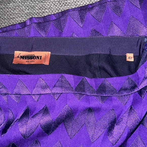 COPY - New Missoni ZigZag Purple Mini Skirt