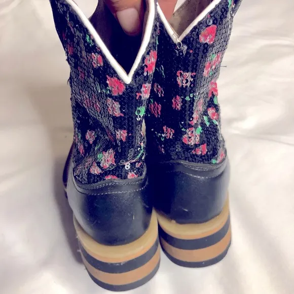cowboy square toe western leather boots